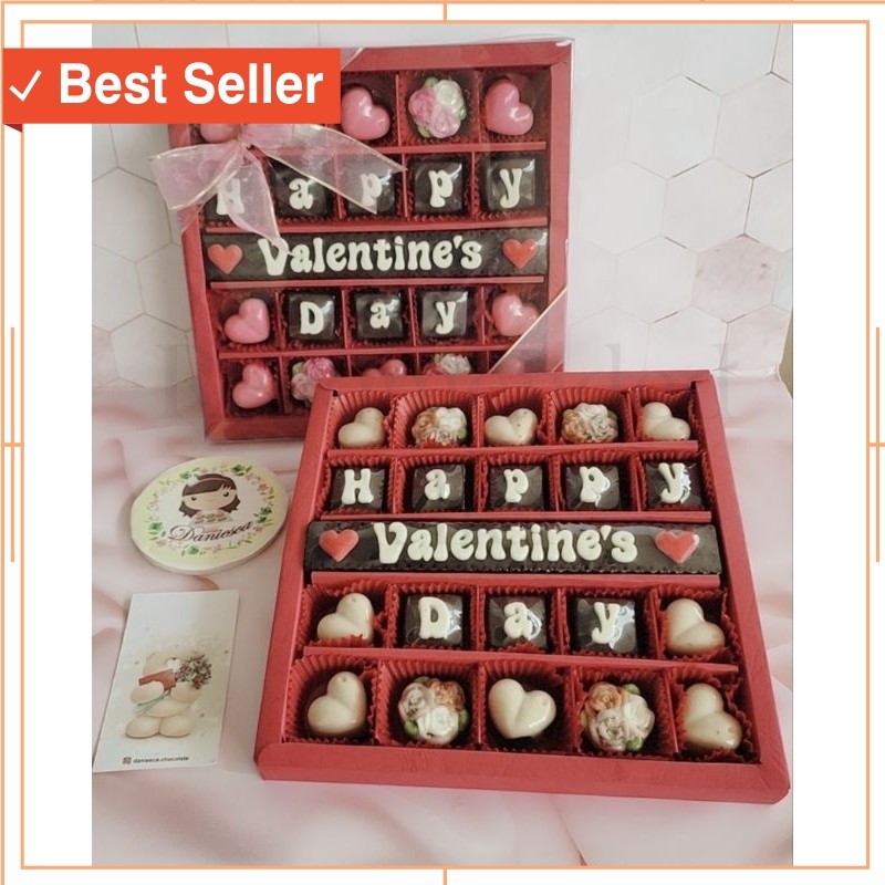

Kado Unik Lebaran Idul Fitri Murah Style Keren / .VD13 - Chocolate gift S25B - coklat ucapan happy valentine's day (ds bgr)