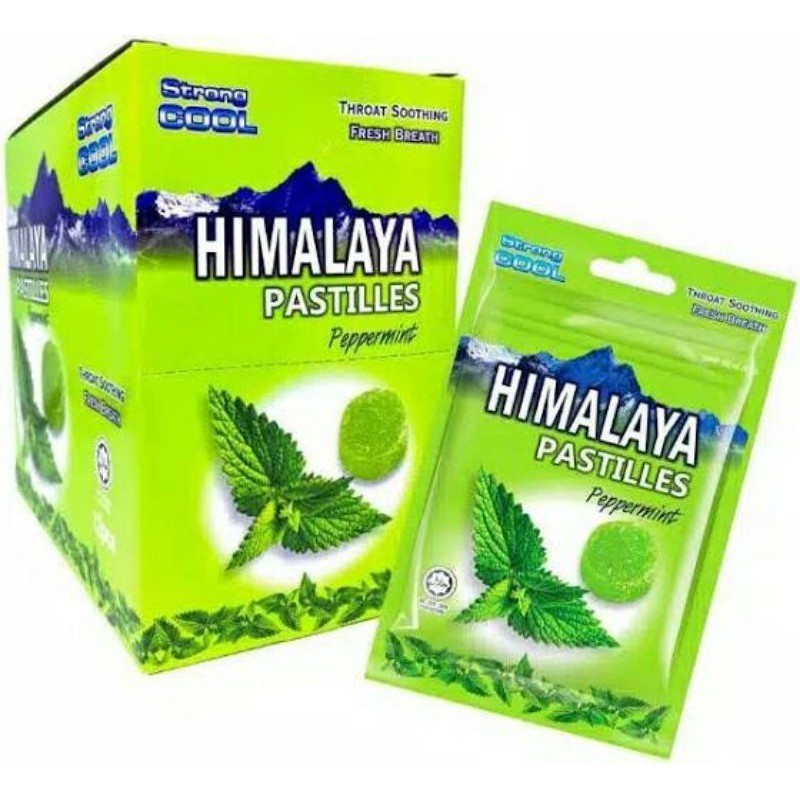 

Permen himalaya pastiles 1 box/peppermint/12 pcs HIMALAYA PASTILES