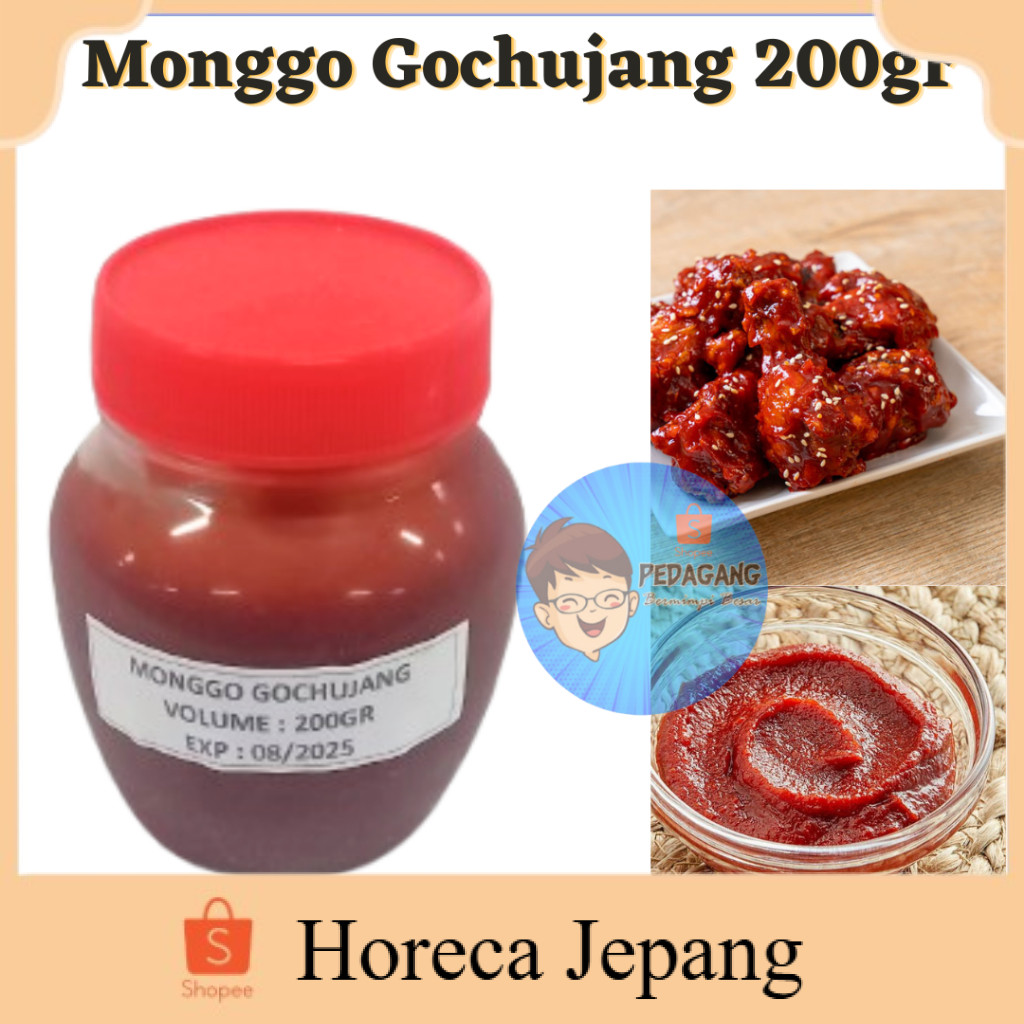 

SUPER SALE PROMO MONGGO GOCHUJANG 200GR / Gochujang/ Monggo Gochujang 200gr
