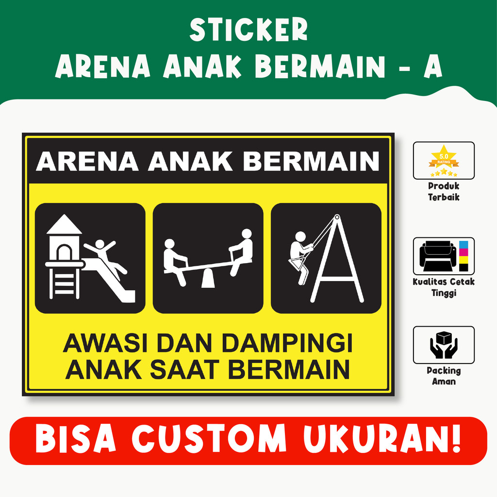 

Sticker Arena Anak Bermain – Penanda Area Bermain Anak, Bisa Custom Ukuran
