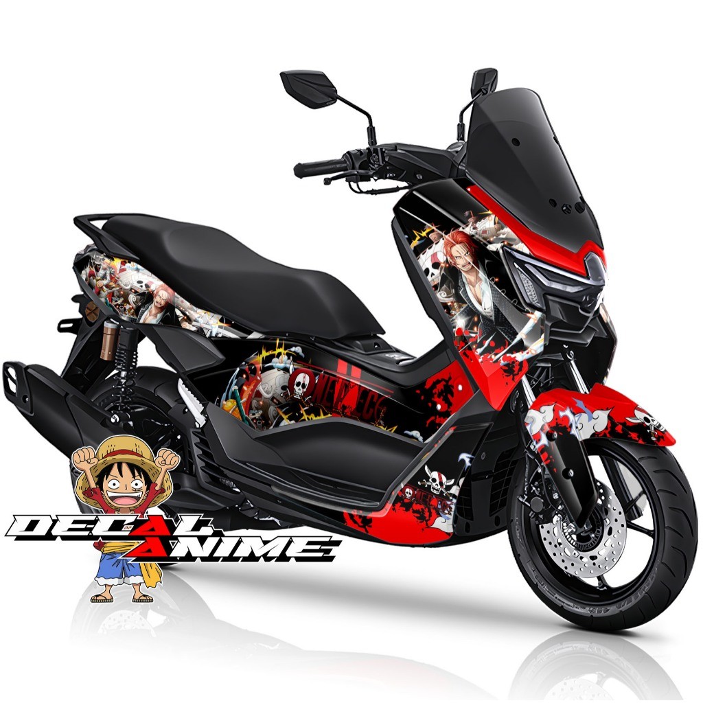 Decal Stiker NMAX TURBO Full Body Sticker Nmax Old N Max New Neo Turbo Decal Anime One Piece Shanks