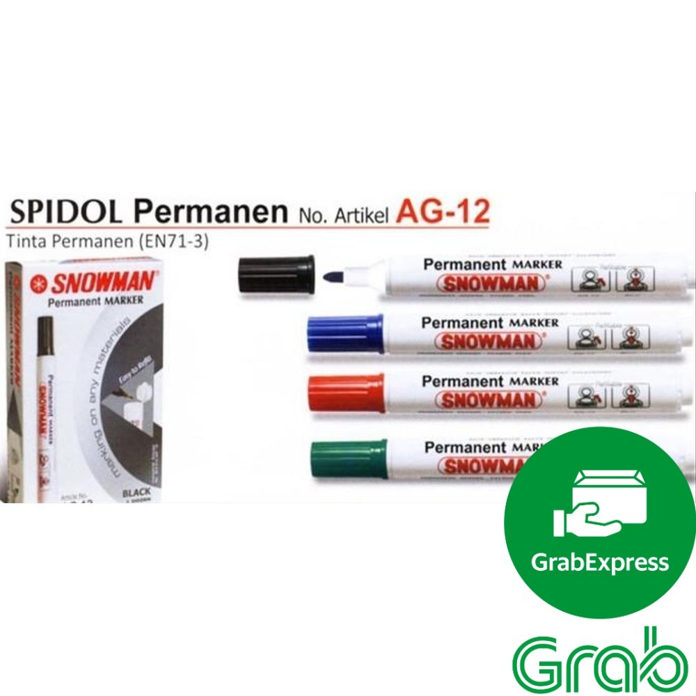 

Spidol Permanen Snowman AG12 SATUAN promo harga