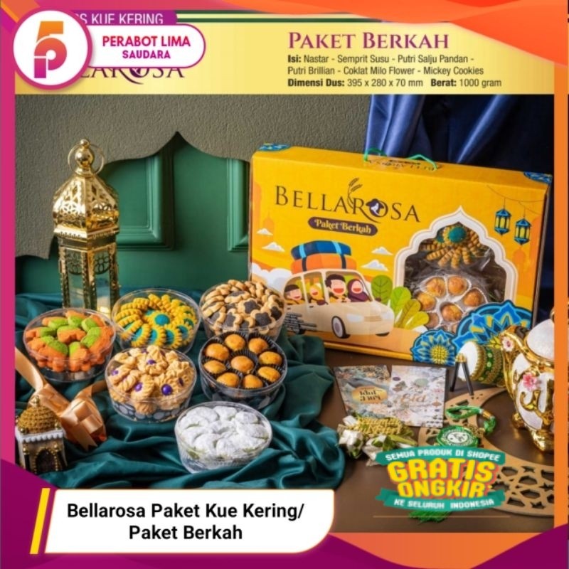 

Paket Lebaran Bellarosa - Kue Kering/Hampers Lebaran Bellarosa/ Paket Bellarosa/ langsung proses