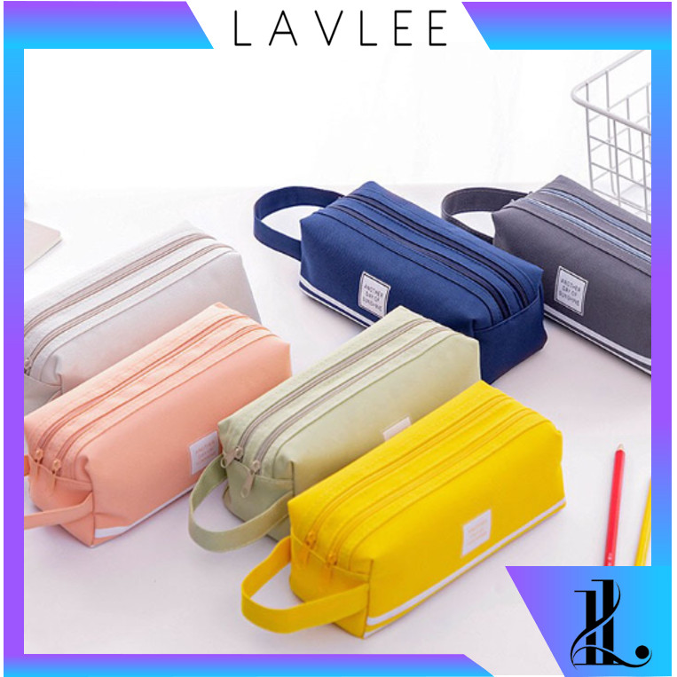 

Lavlee S5943 Kotak Pensil Dan Stationery Dual Zipper / Tempat Alat Tulis Perlengkapan Sekolah 2 Sisi / Kotak Pensil 2 Pouch