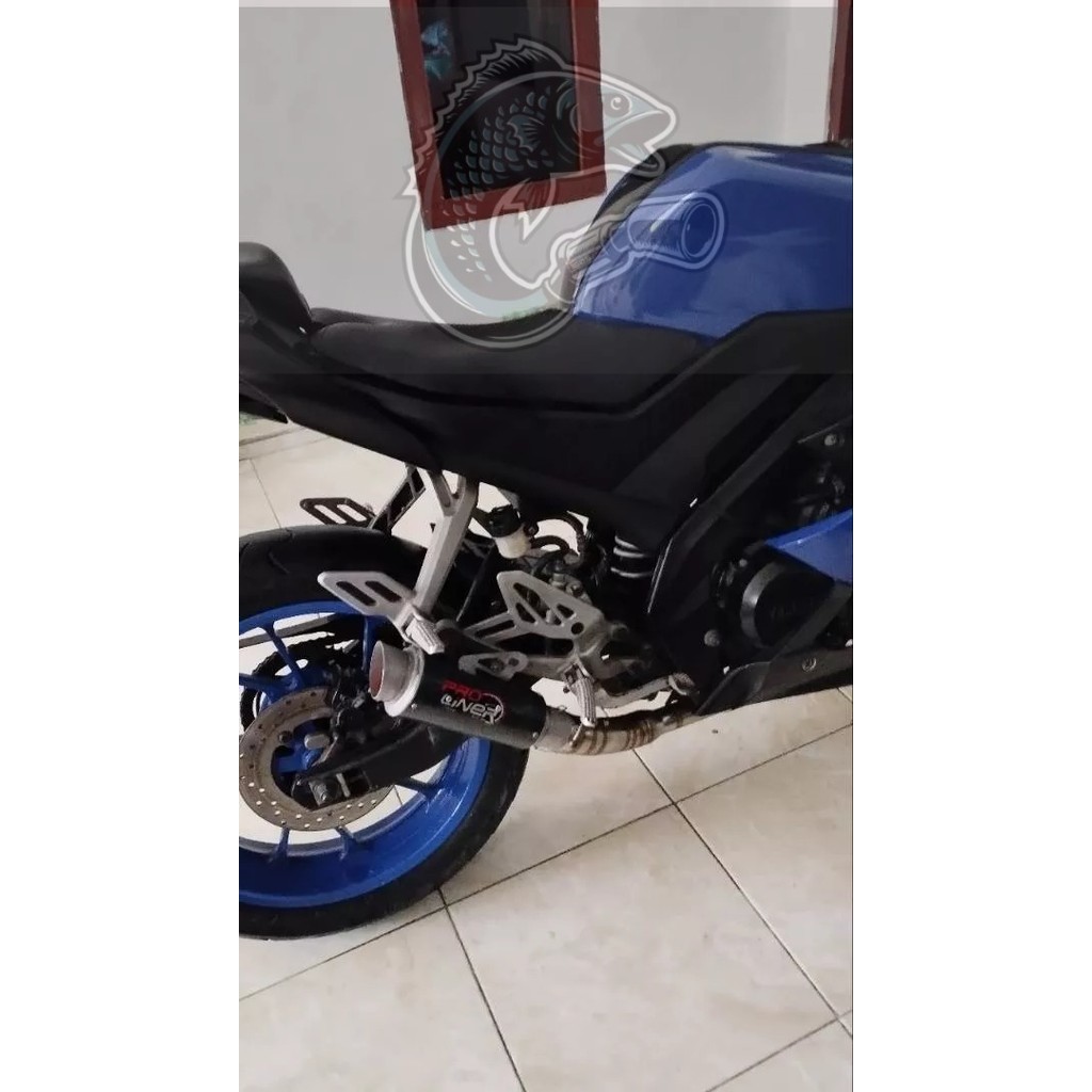 knalpot Silincer ProLiner Carbon PNP untuk Gsx Ninja250fi CBR250/R25/R15/Ninja mono/CB150R dLL