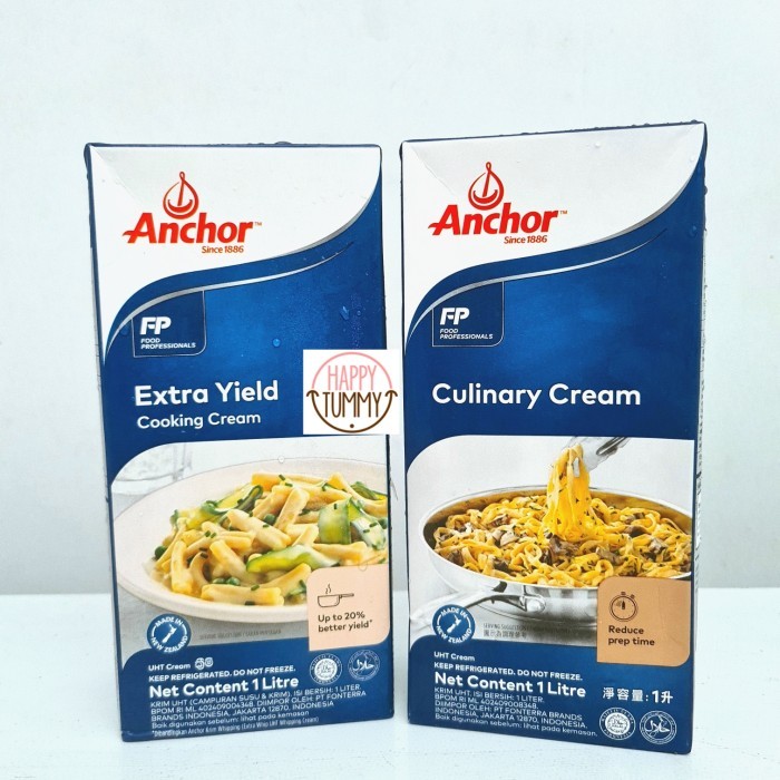 

Anchor cooking culinary cream / extra yield krim masak 1L - Extra Yield