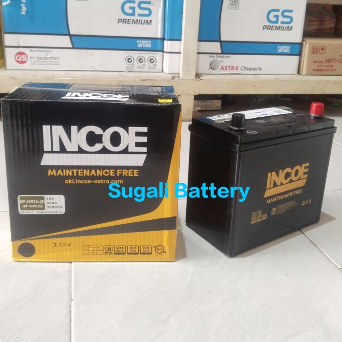 Aki Mobil HRV, ACCORD, CRV Accu INCOE NS60LS MF Aki Kering ORIGINAL INCOE ASTRA