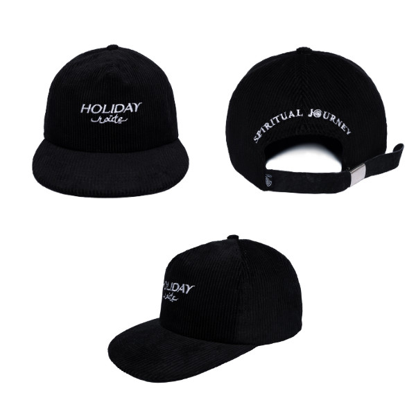 Holiday Route Spiritual Journey Corduroy Hat Black