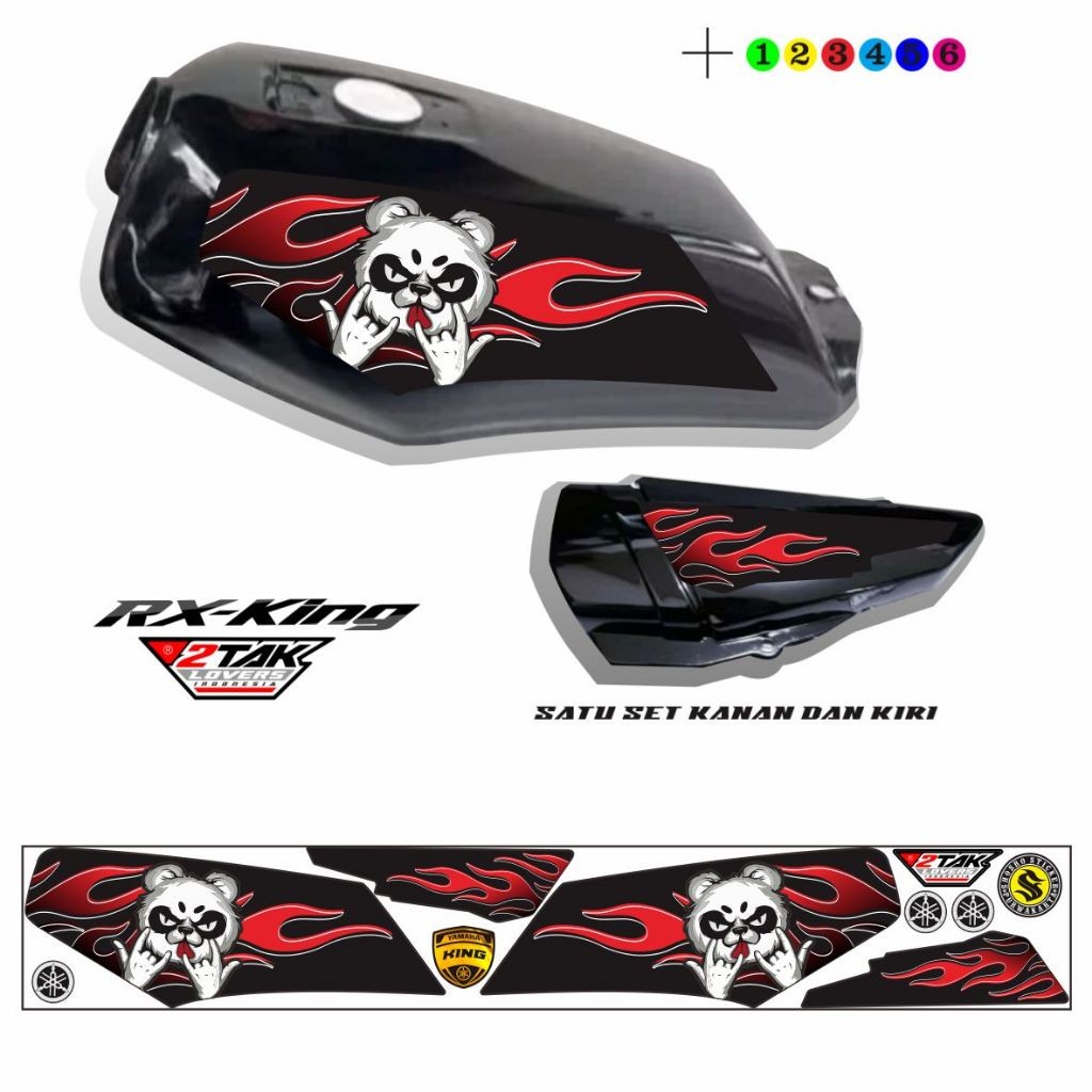 COD / STIKER VARIASI RX KING / STRIPING MOTOR RX KING VARIASI MOTOR