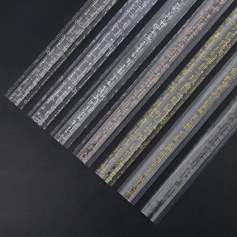 

Isi 20 LEMBAR Flower Wrapping Transparan Waterproof Kertas Buket Bunga Bening Plastik Opp KB045