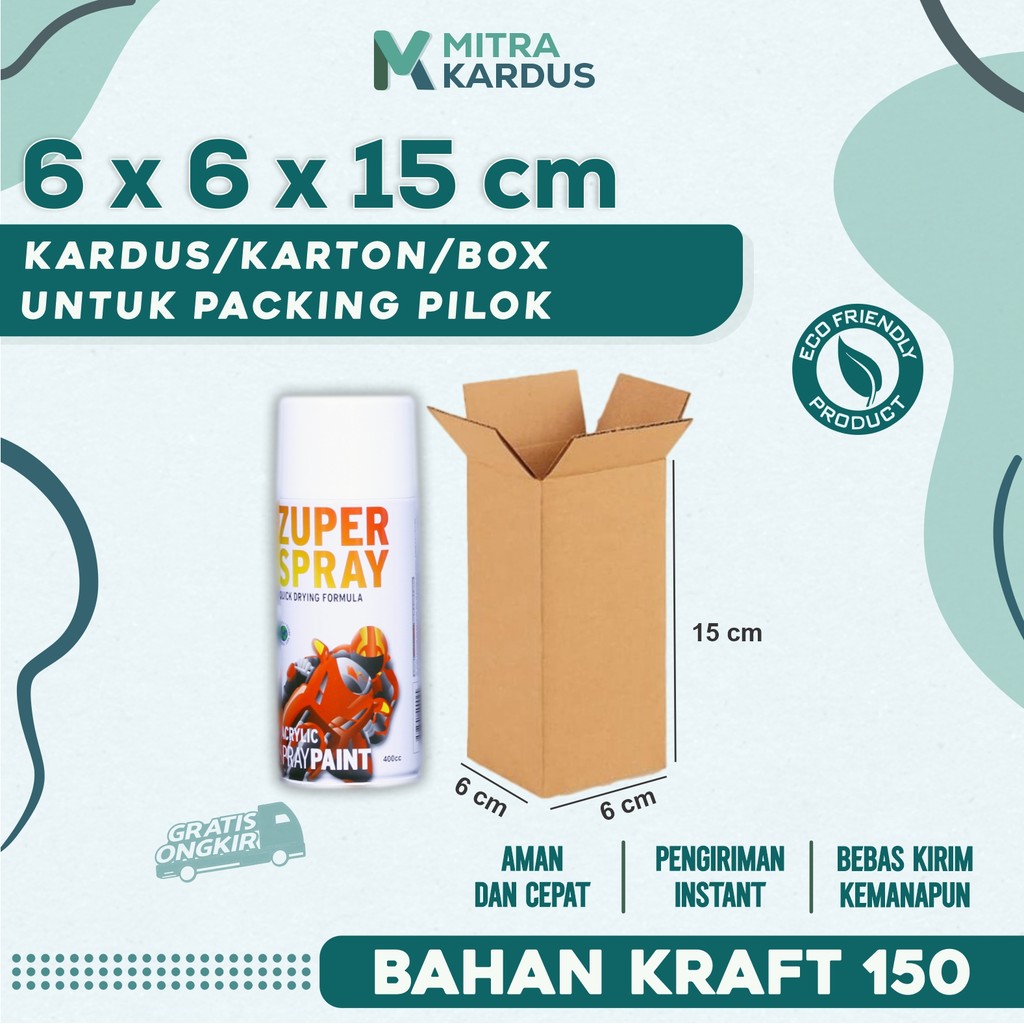 

kardus packing 6x6x15 cm / box karton corrugated single wall premium / Box Packing packing online