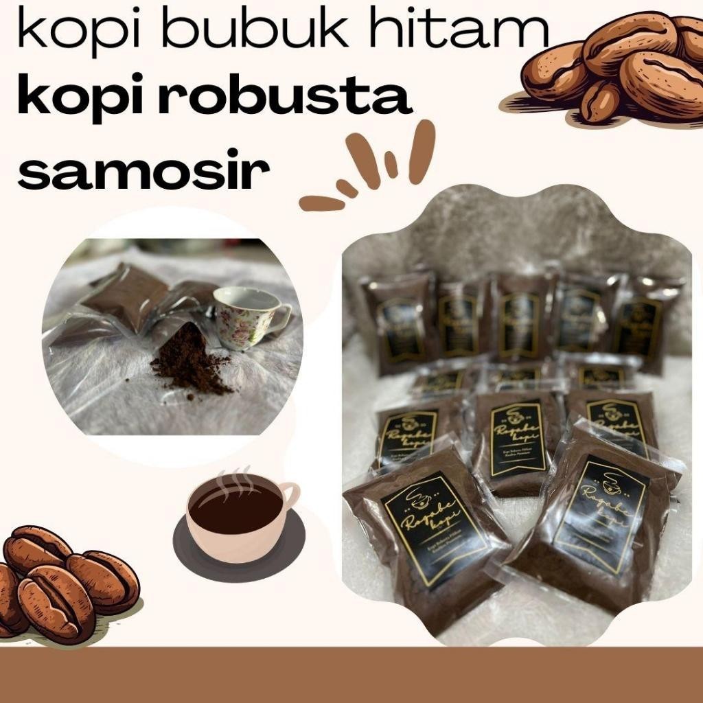 

Kopi Bubuk Samosir - Kopi Robusta Samosir - Bubuk Kopi Hitam / K E