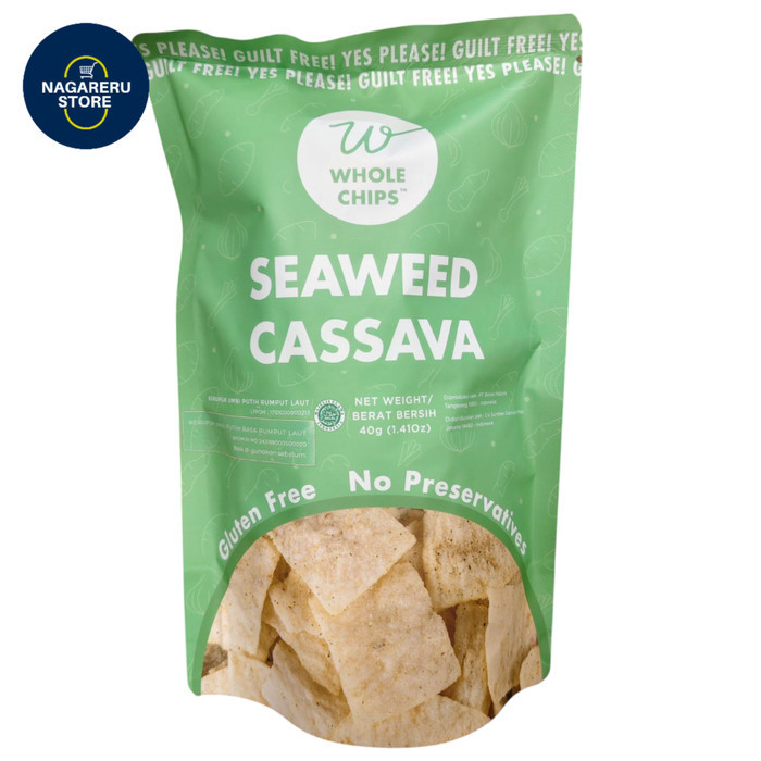 

Whole chips seaweed cassava (kerupuk umbi putih rumput laut) 40gr