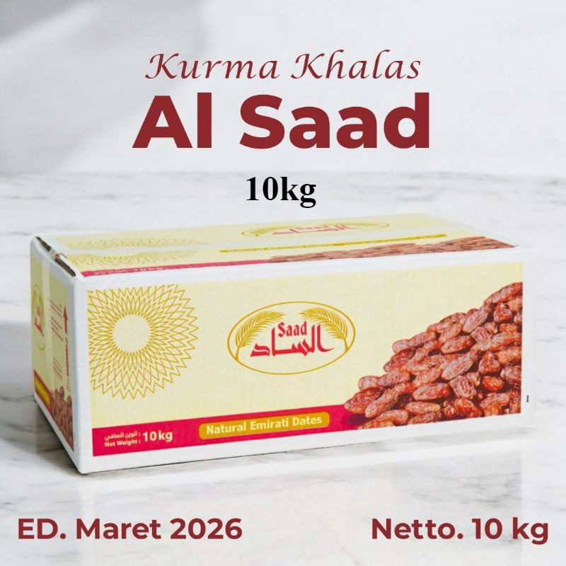 

Kurma Khalas Al Sa'ad 10kg Exp Date 2026