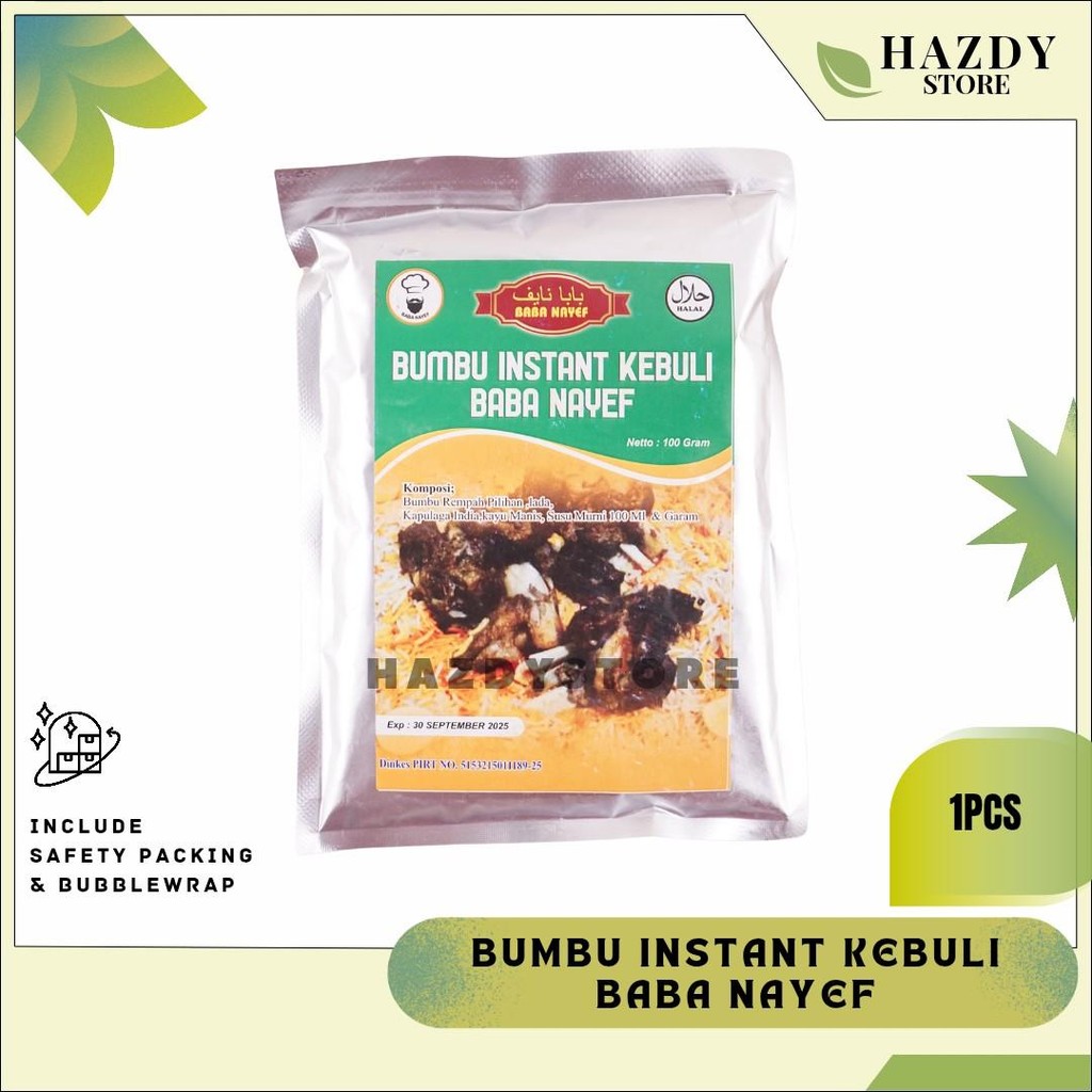 

baba nayef bumbu instant nasi kebuli original ajib