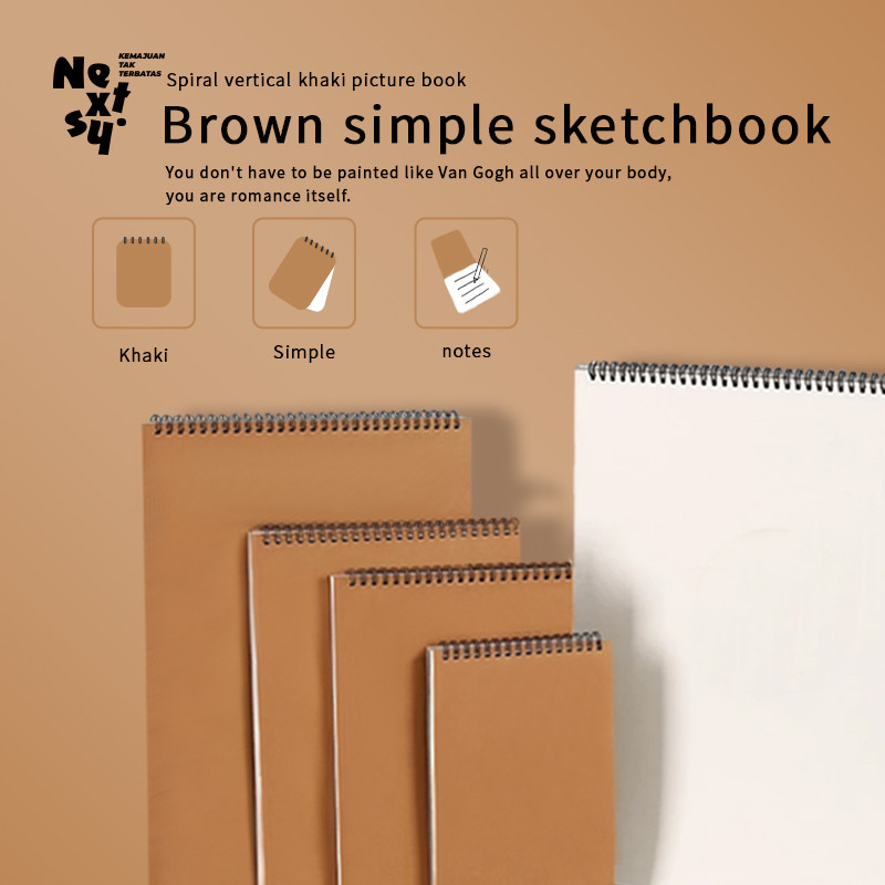 

[READY] Nextsy Buku skets/Buku Gambar A4/A5/A6 Vertikal Jilid Spiral 30 LEMBAR