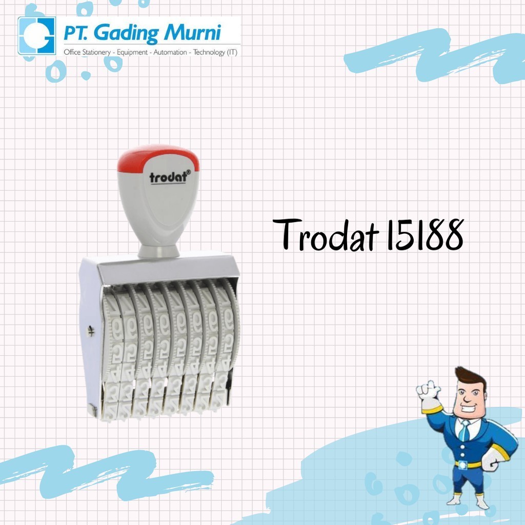 

STEMPEL ANGKA 8 DIGIT TRODAT 15188 - 18 MM