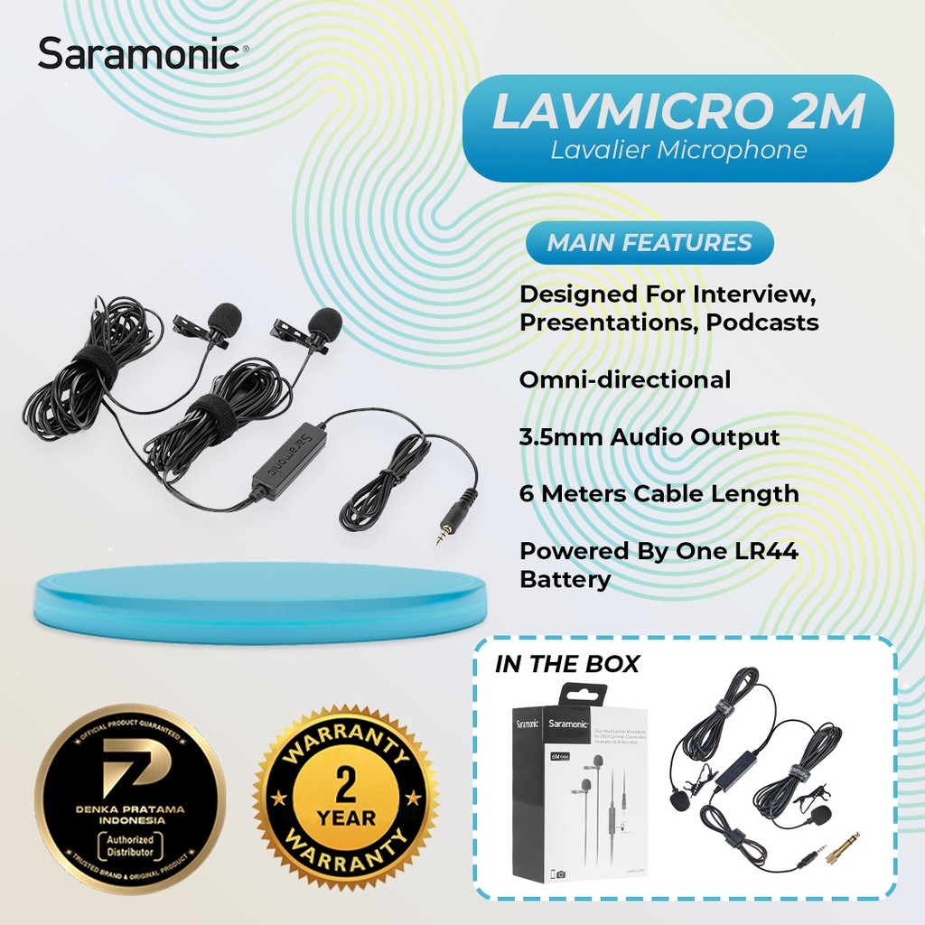 Saramonic Microphone Lavalier 2M
