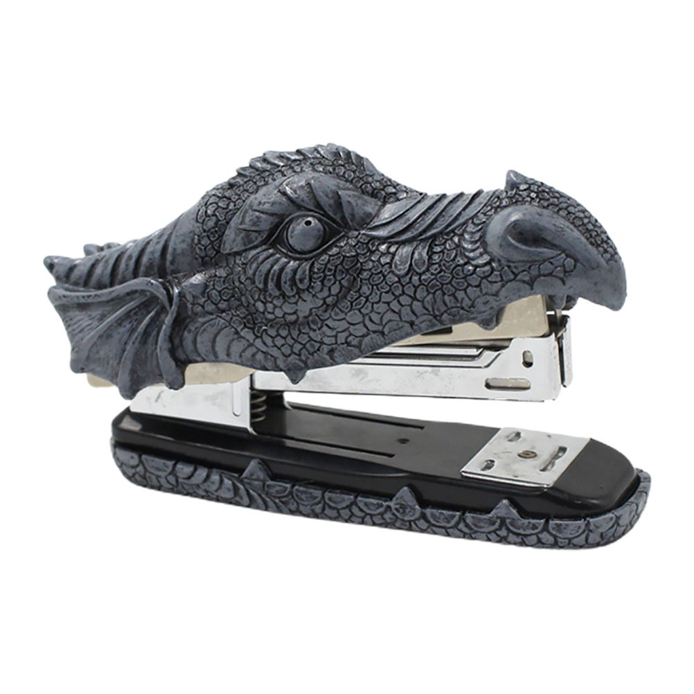 

Faucet Stapler School Stationery Book Paper Stapling Tool Decorative Dragon Heavy Duty