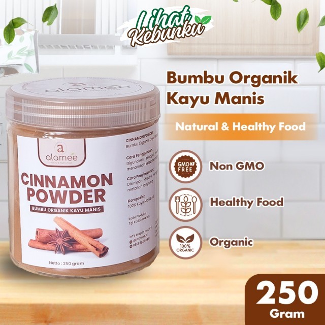 

ALAMEE Bubuk Kayu Manis Bumbu Dapur Instan Cinnamon Powder kayumanis Tanpa Campuran Organik 250gr LIHAT KEBUNKU