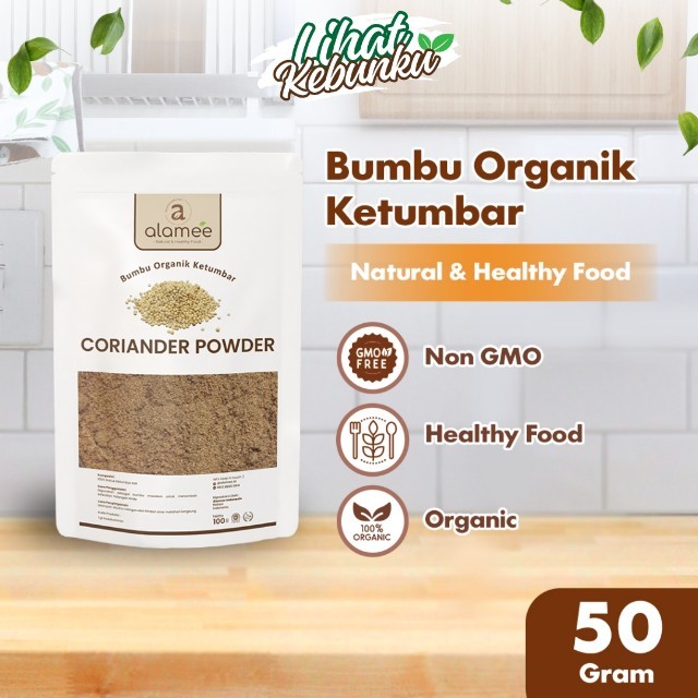 

ALAMEE Bubuk Ketumbar Organik Bumbu Dapur Instan Coriander Powder Murni Asli Tanpa Campuran 50 Gram LIHAT KEBUNKU