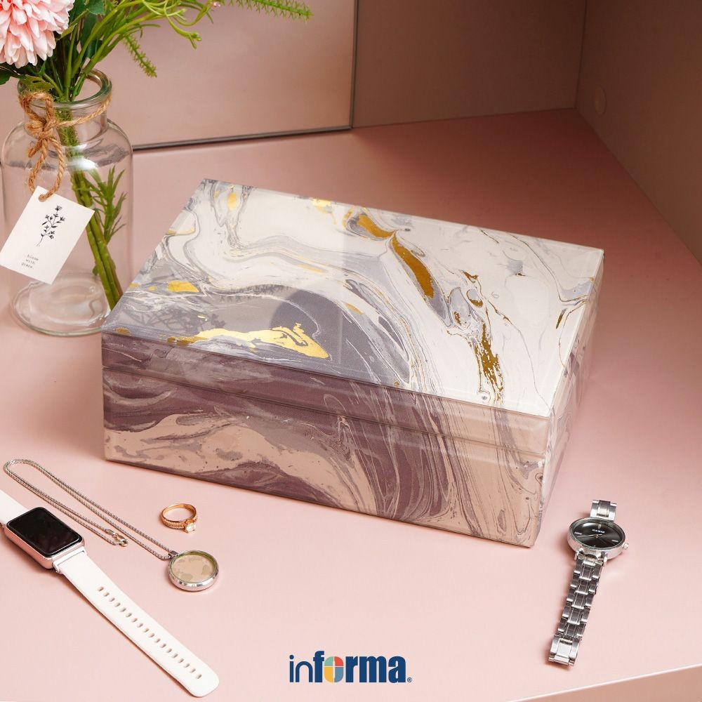 Informa 20.5x15x7 cm Victoria Kotak Penyimpanan Ukuran S Kotak Serbaguna Wadah Simpan Storage Box Bo