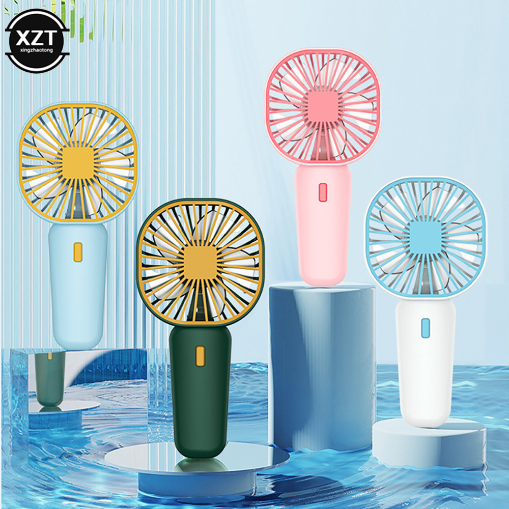 

New Portable Handheld Fan Rechargeable Cooling Mini USB Fan With Phone Holder For Summer Office Home Outdoor Cooler Fan Desk Fan