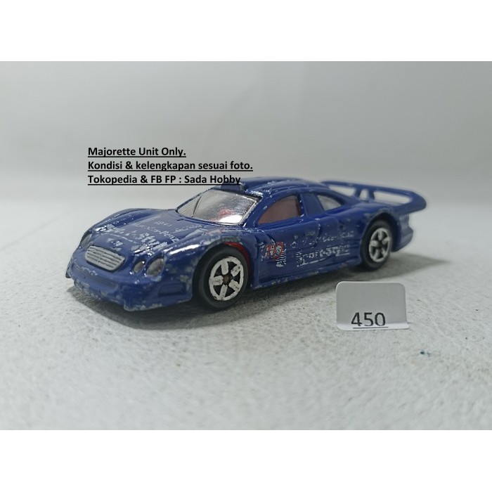 Diecast Majorette Mercedes-Benz CLK GTR Biru Unit Only