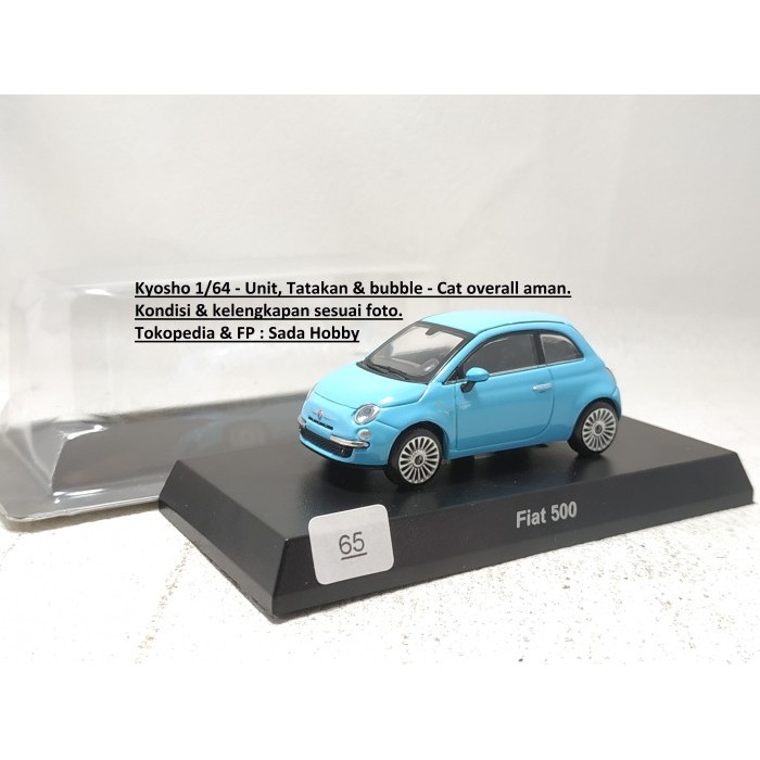 Kyosho 1/64 Fiat 500 Biru Muda