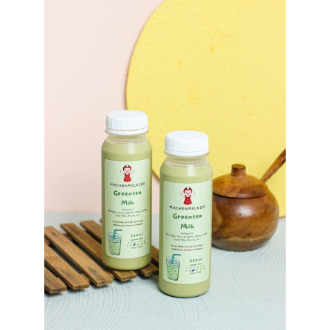 

Macaramel Kids Selingan Susu Almond Aktivasi By Makan Sehat Anak - Green Tea