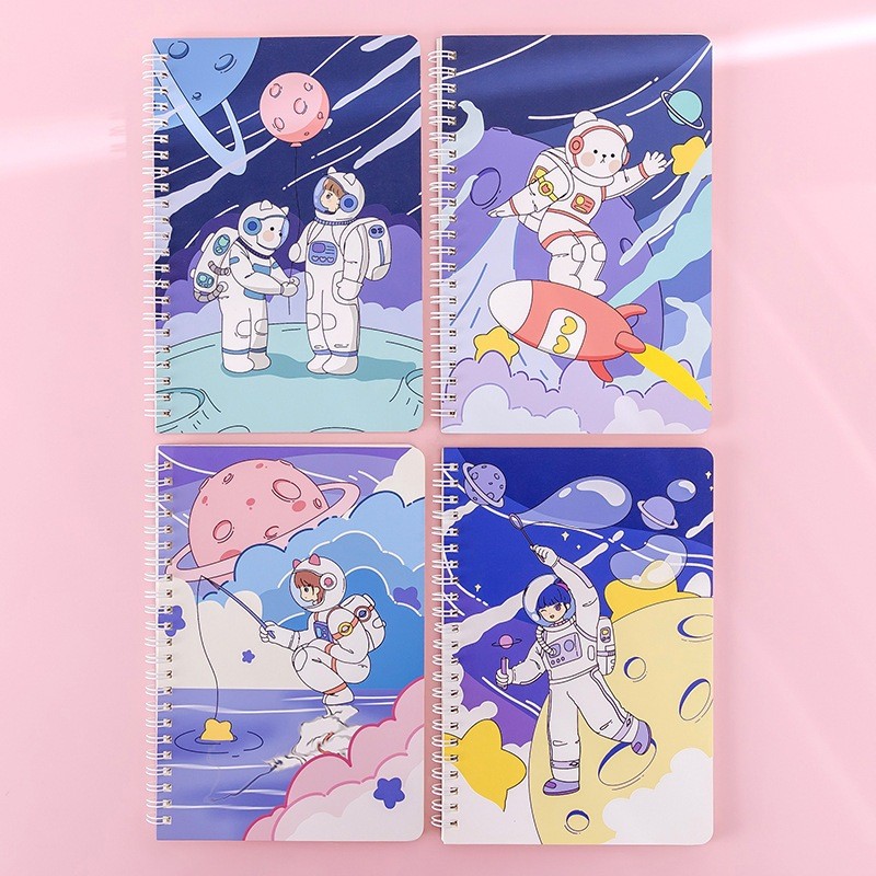 

Buku Tulis / Notebook A5 Ring Kartun Sekolah isi 60 lembar - GG0309