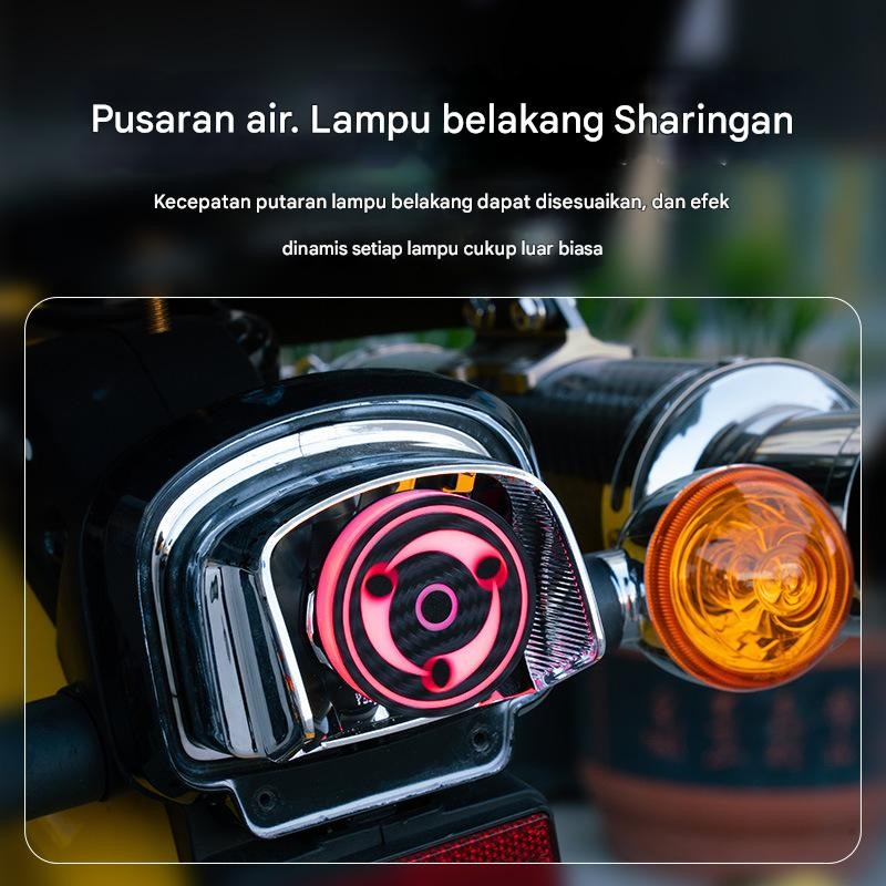 Sharingan Lampu Rem Berputar Lampu Belakang LED Skuter Sepeda Motor/Lampu Rem Belakang/Lampu Mobil