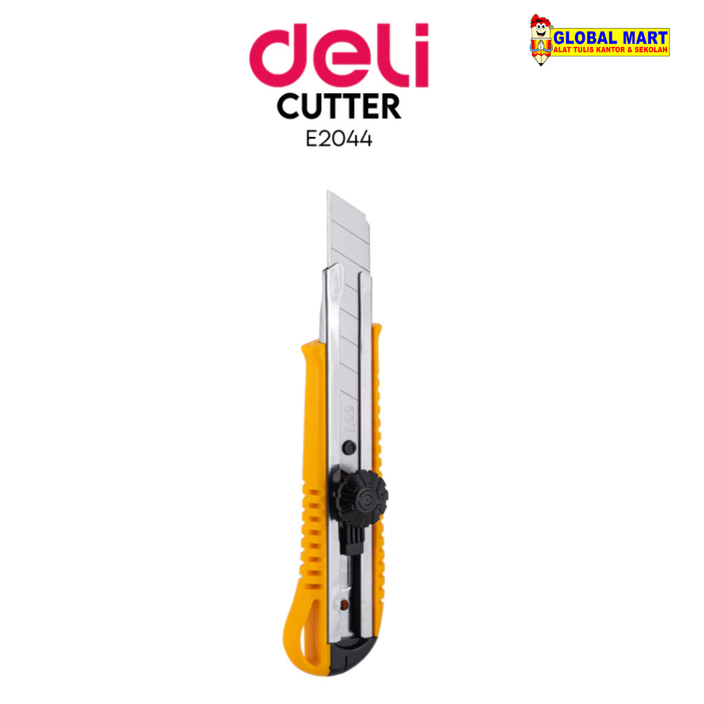 

Deli Cutter Knife Alat Pemotong Ukuran CUTTER DELI E2044