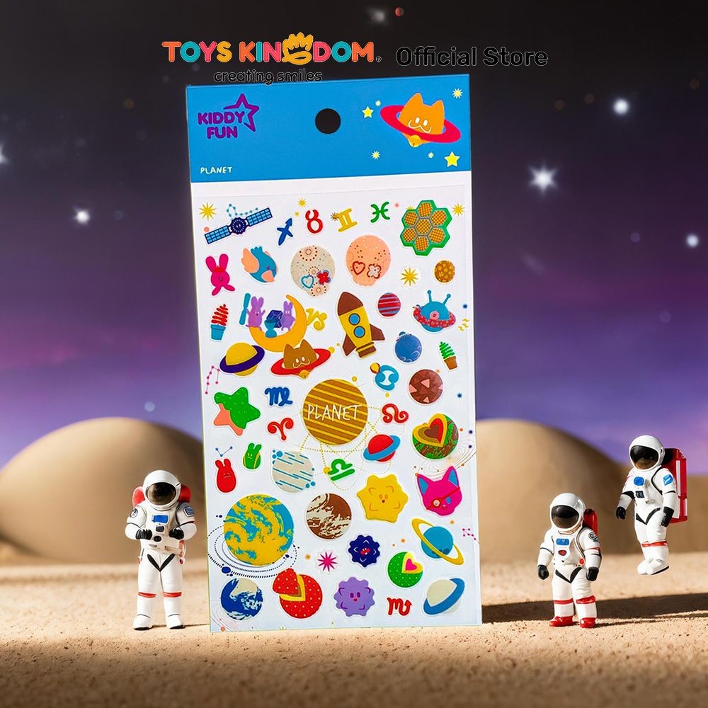 

Toys Kingdom Kiddy Fun Funny Stiker Planets - Mix Stiker Dekoratif Lucu Cute Stickers Deco Sticker Pack Journal Book