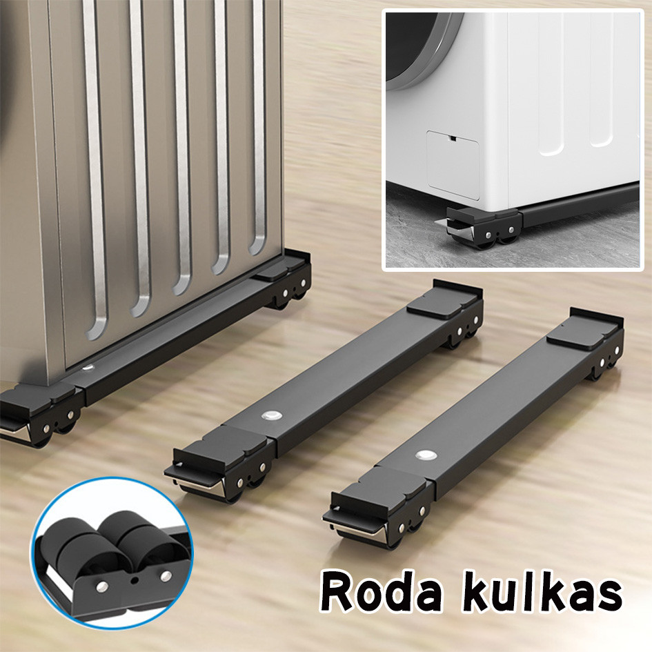 【MOREBI】Roda kulkas/Roda Lemari Portable Roda kulkas/Tatakan mesin cuci /Tatakan kulkas/Kaki kulkas