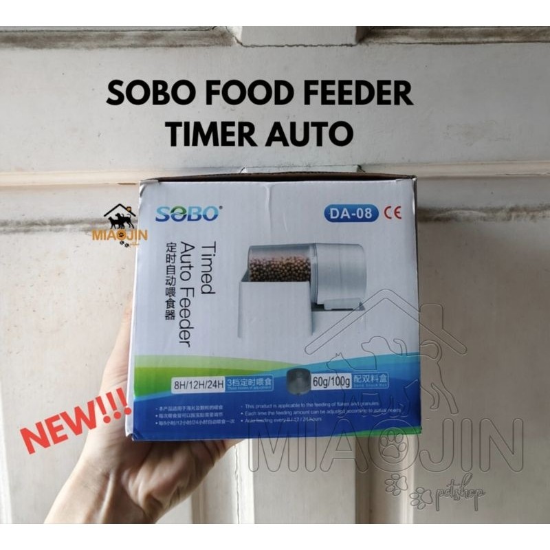 Food Timer SOBO - Alat Automatis Pakan Pelet Ikan Feeder Fish FoodTimer Otomatis Auto Feeding Hias m