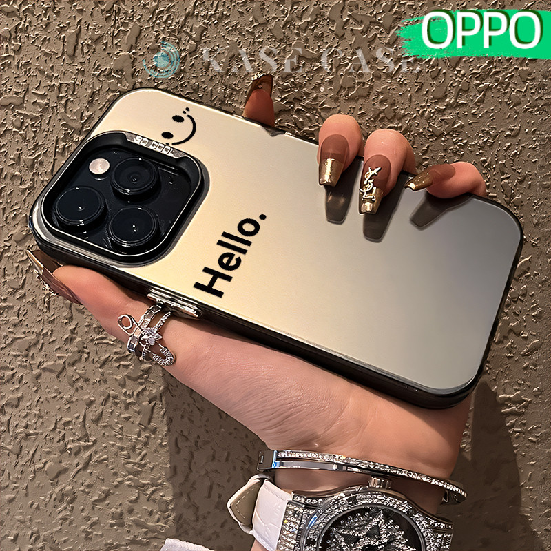 Tren Black-Ball-8 Glossy Hologram PC Case OPPO A18 A57 A16 A15 A17 A60 A3x A3s A5s A54 A53 A12 A31 A