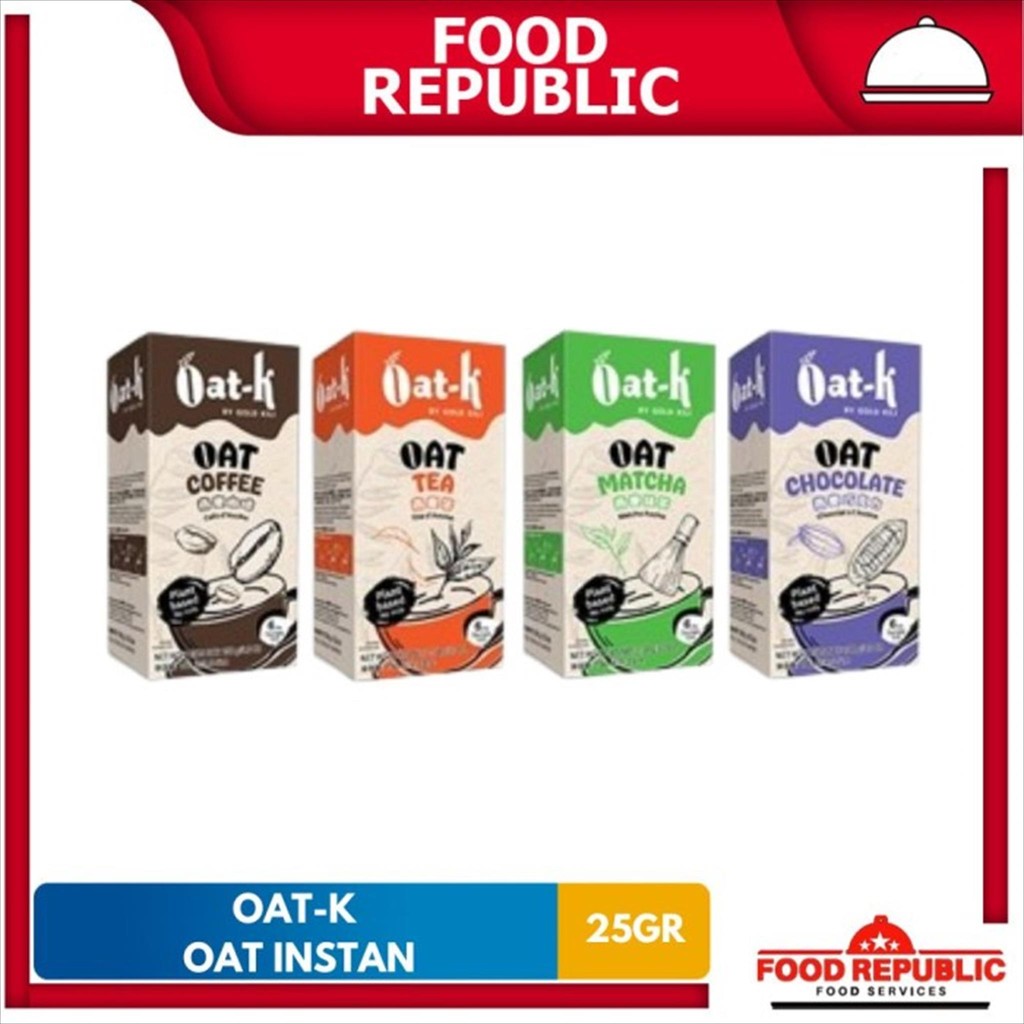 

Oat-K Serbuk Sereal Oat / Instan Oat (Dairy-free) 6 Pouch 25 Gr Import
