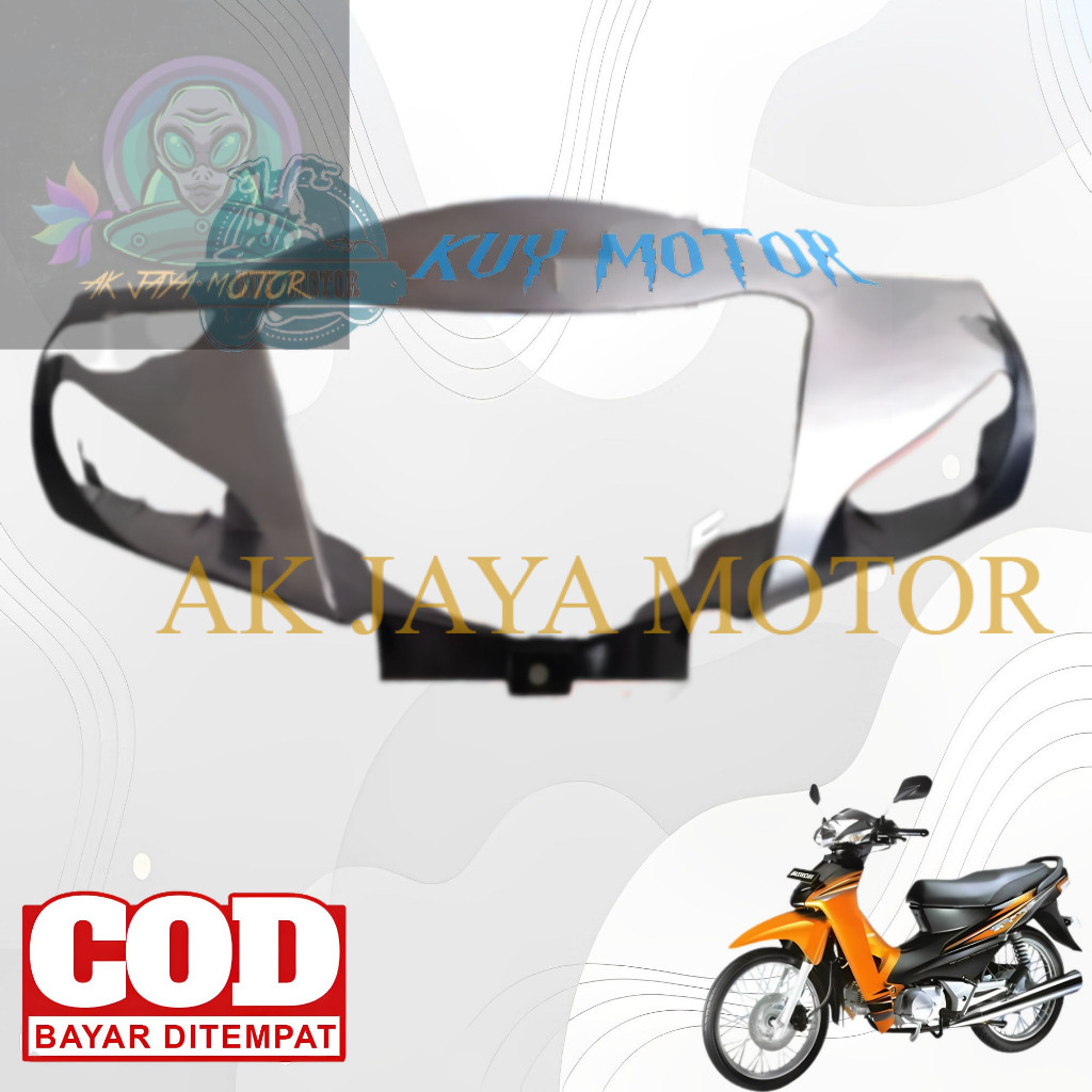 Batok kepala lampu depan Motor honda supra fit new X S Tahun 2005 2006 2007 2008 Warna Silver