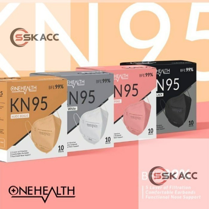 Masker OneHealth KN95 5 ply BFE99% SSKACC-KOMPUTER