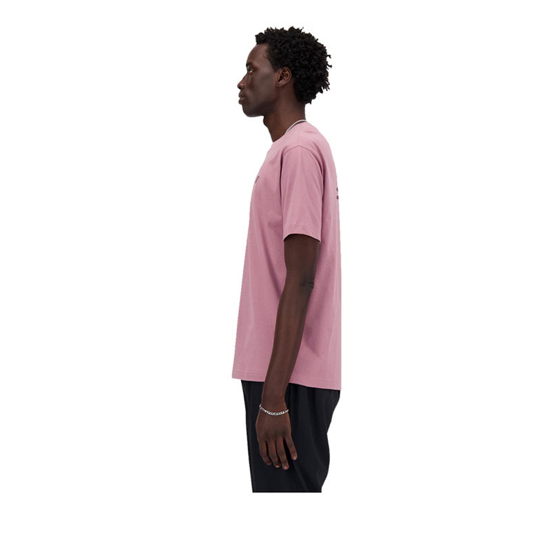 New Balance Logo Relaxed Men's T-Shirt - Pink