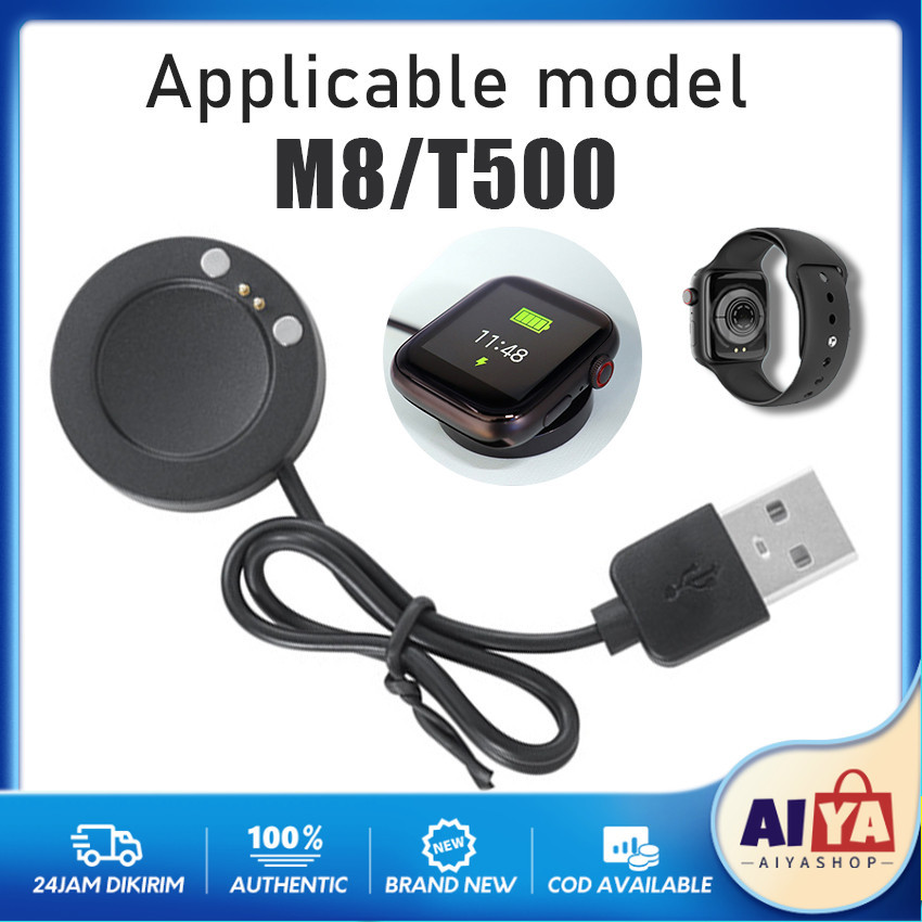 Dock Charger JamSmart Watch Hiwatch Series 7 - T500 - T55 - X7 Kabel Charger Smartwatch T500 Docking