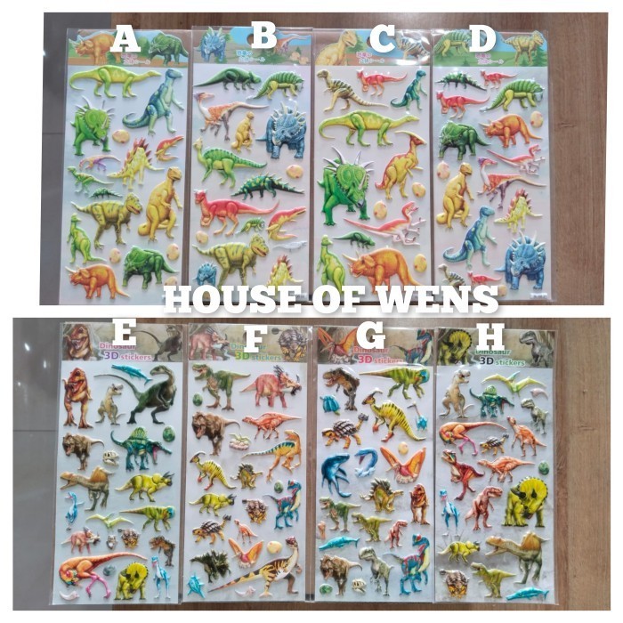 

STICKER DINOSAURUS TIMBUL - STICKER ANAK LUCU