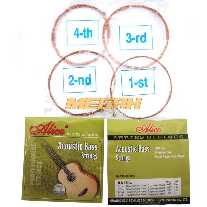 Senar Gitar Akustik Bass Alice / SENAR GITAR ALICE AKUSTIK BASS A618L SG192