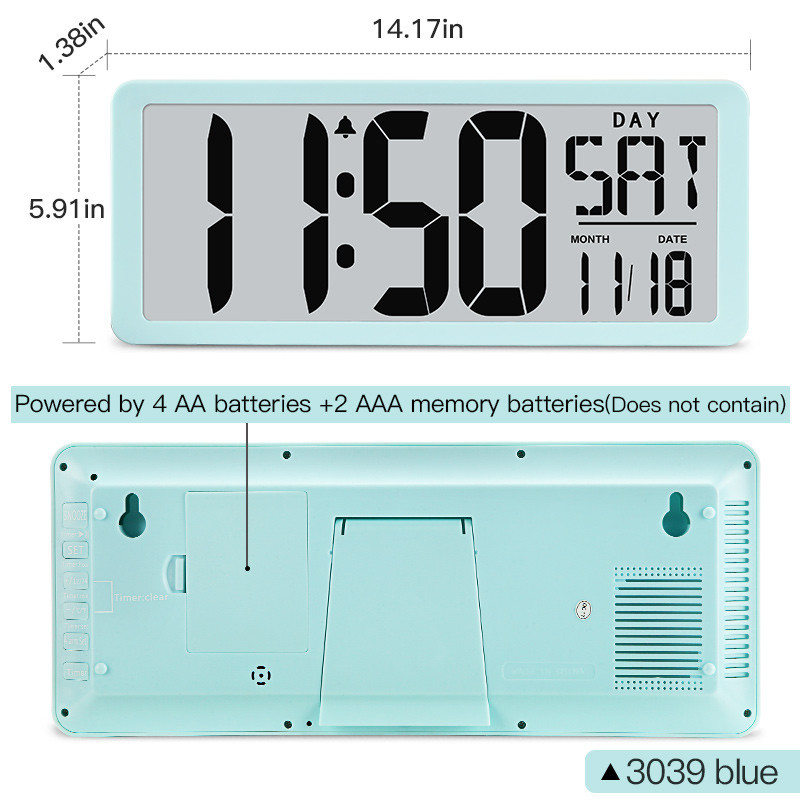 TXL Large Digital Jumbo wall clock modern design home vintage wall clock digital smart Arabic Numera