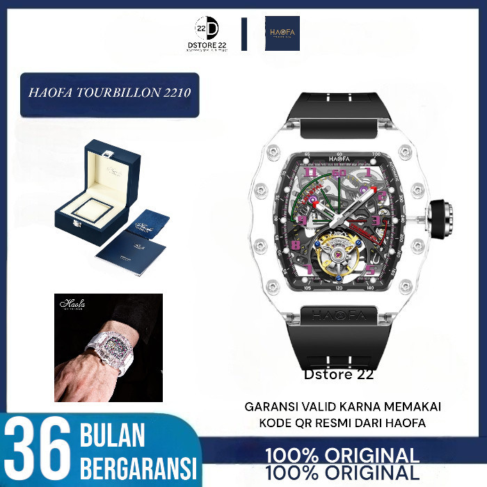 HAOFA K9 AUTOMATIC TOURBILLON WATCH MODEL 2210 - WHITE