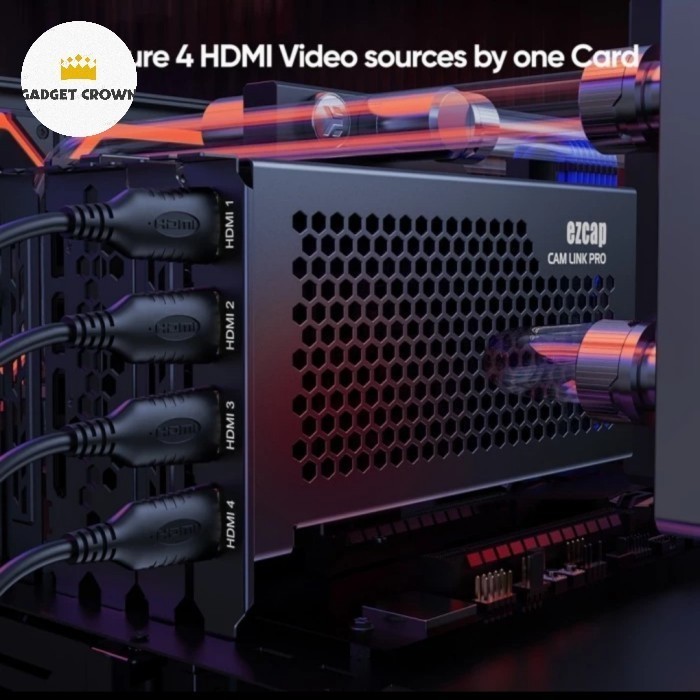 EZCAP 335 PCIE CAM LINK PRO 4K HDMI Capture 4 Port 4 Channel EZCAP335