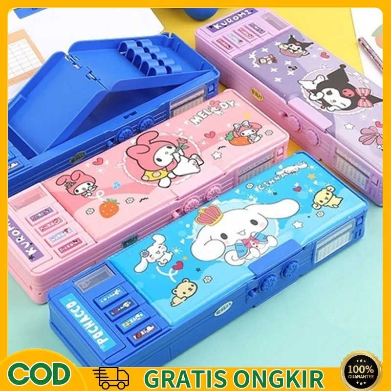 

【COD】Kuromi / Cinnamoroll Tempat Pensil Password Multifungsi Kotak Pensil Multifungsi Motif Kartun Untuk Laki Laki Perempuan