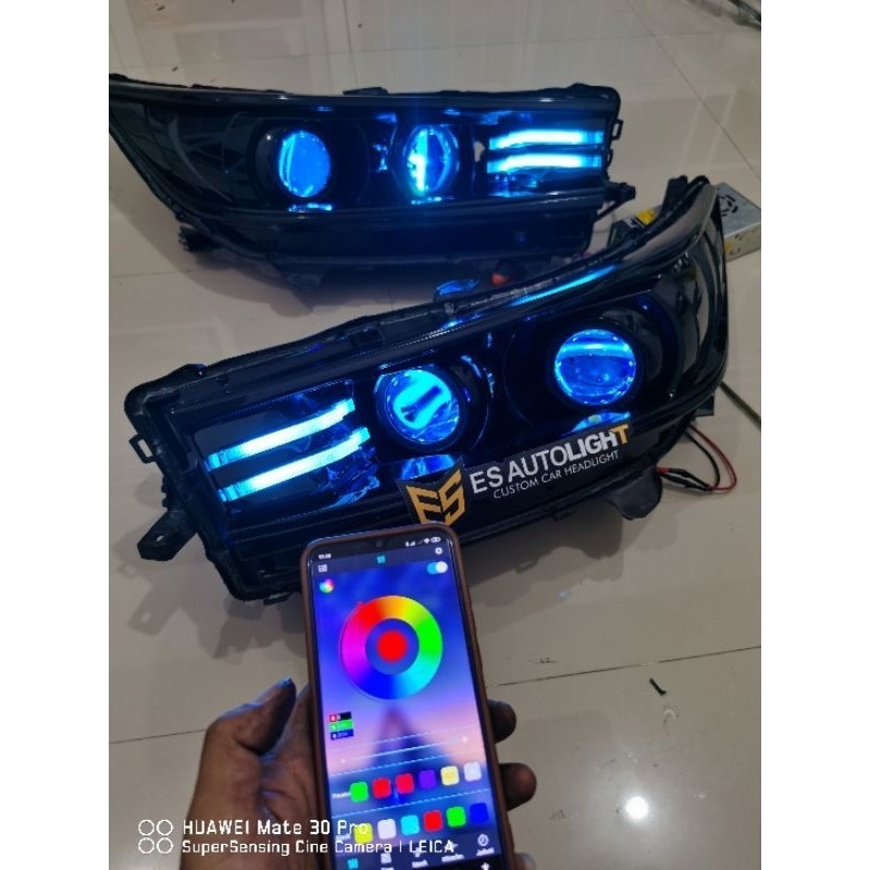 Paket Projector Bi-LED Innova Reborn RGB