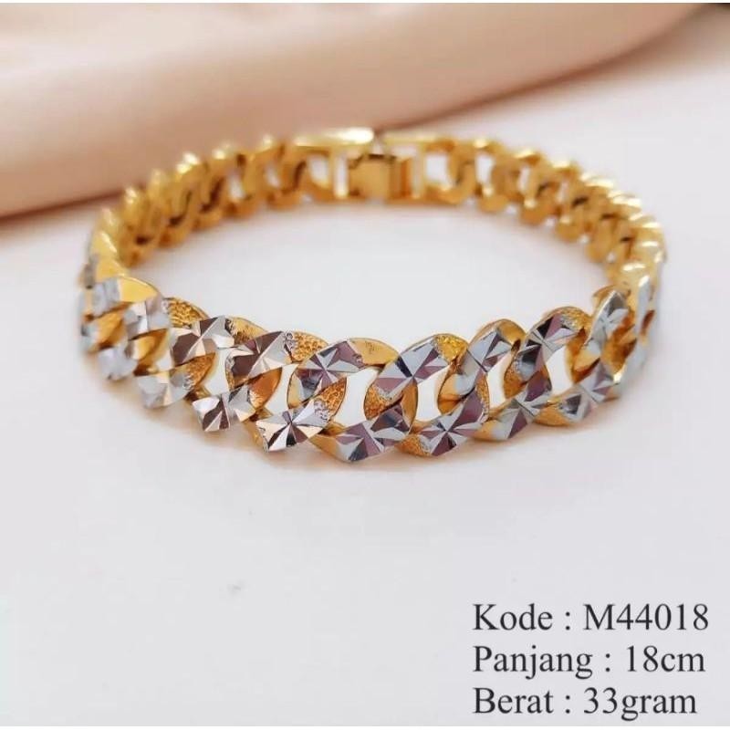 COD -  gelang xuping rantai sisik naga kombinasi